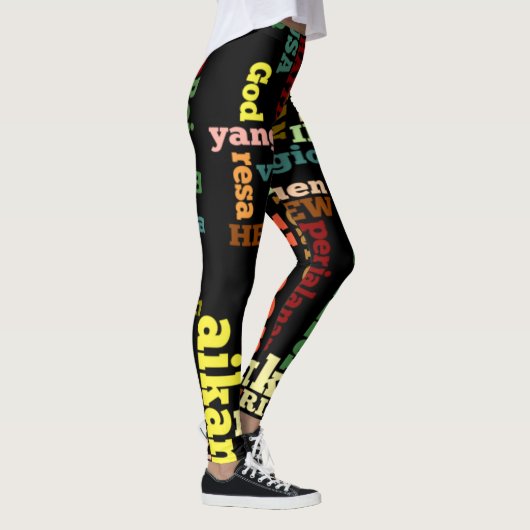 Creëer Je eigen mooie reisjes met kleurrijke handj Leggings (Rechts)