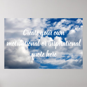 Creëer je eigen motivatie poster