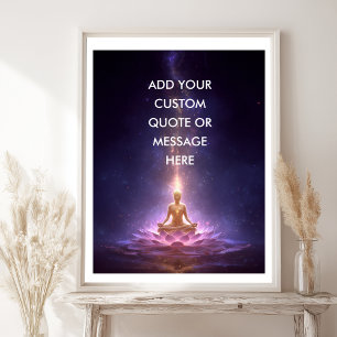 Creëer Je Eigen Motiverende Spreuk – Kosmische Boe Poster