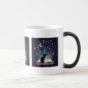 Creëer Je eigen mystieke Black Cat Magic Magische Mok