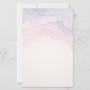 Creëer Je Eigen Mystieke Roze Paarse Wolken Briefpapier