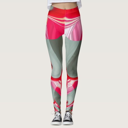 Creëer je eigen nieuwste girale straatdans leggings (Voorkant)