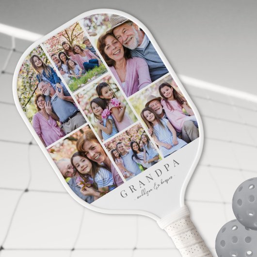 Creëer je eigen opa foto pickleball paddle