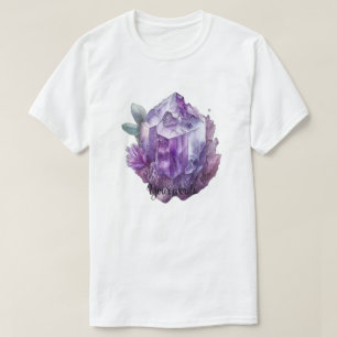 Creëer Je Eigen Paarse Amethist Kristallen T-shirt