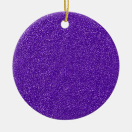 Creëer Je eigen Paarse glitter Keramisch Ornament