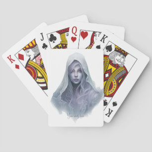 Creëer Je eigen Paarse heks Pokerkaarten
