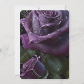 Creëer je eigen Paarse Roos close-up Kaart (Achterkant)
