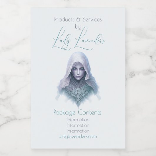 Creëer Je eigen Paarse Seer Witch Apothecary Label Voedselcontainer Etiket (Enkel label)