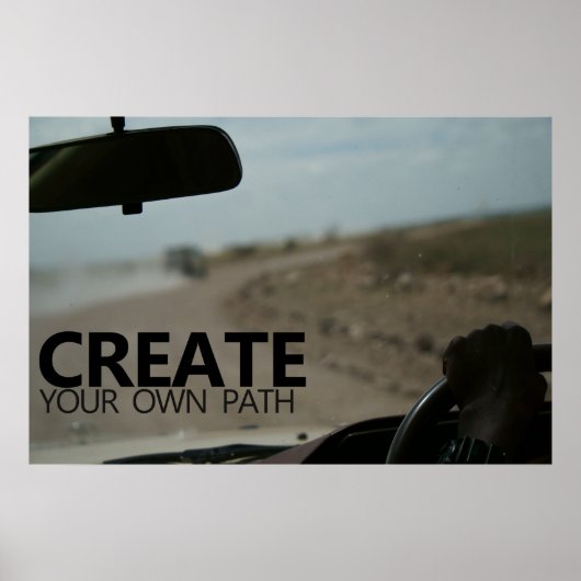 Creëer je eigen pad poster (Voorkant)