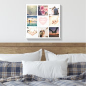 Creëer Je eigen Passen getrouwd bruiloft foto Canvas Afdruk (Insitu (Slaapkamer))