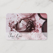 Creëer je eigen pastel roze verpletterde make-up visitekaartje (Voorkant)