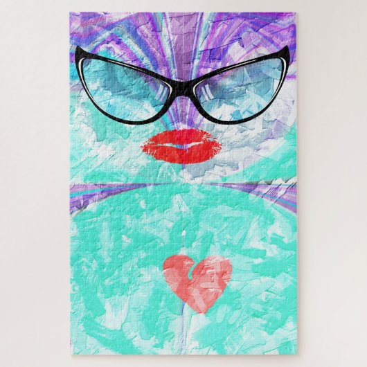 Creëer Je eigen perfecte hart Legpuzzel (Verticaal)