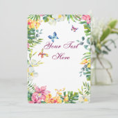 Creëer Je eigen personaliseren Bedankkaart (Staand voorkant)