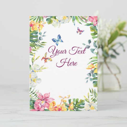 Creëer Je eigen personaliseren Feestdagenkaart (Staand voorkant)