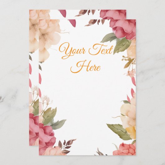 Creëer Je eigen personaliseren Feestdagenkaart (Voorkant / Achterkant)