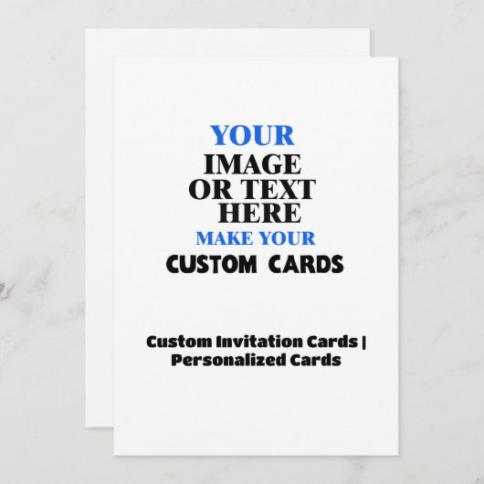 Creëer Je eigen persoonlijke aangepaste bruiloft Kaart (Voorkant / Achterkant)