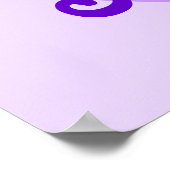 Creëer Je eigen persoonlijke Paarse hart Poster (Hoek)