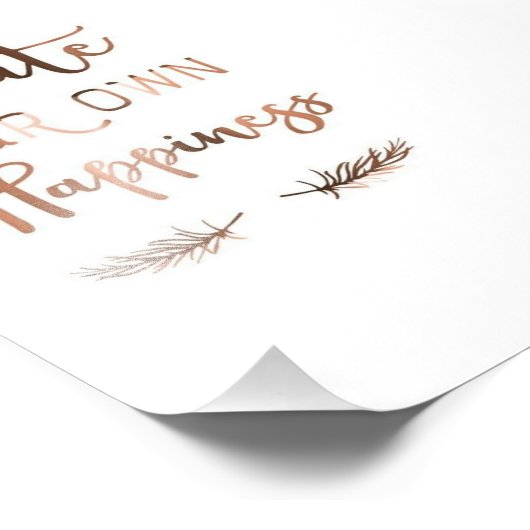 Creëer je eigen Poster voor geluk (Hoek)