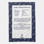 Creëer Je eigen Recipe Keepomwille Navy Blue Ancho Theedoek (Verticaal)