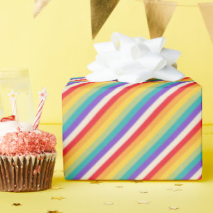 Creëer Je eigen regenboog strippen Cadeaupapier