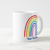 Creëer je eigen regenboogleraar extra grote beker (Voorkant rechts)