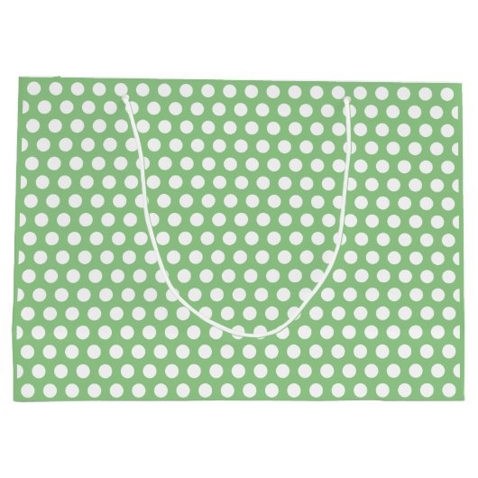 Creëer Je eigen schattige groene witte polkadot Ve Groot Cadeauzakje