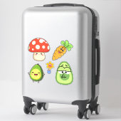 Creëer je eigen Schattige Kawaii Funny Mushroom Sticker (Koffer)