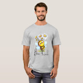 Creëer Je eigen Schattigee Bee Kind Daisies T-shirt (Voorkant volledig)