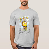 Creëer Je eigen Schattigee Bee Kind Daisies T-shirt (Voorkant)