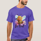 Creëer Je eigen Schattigee Bee Kind op een Daisy T-shirt (Voorkant)