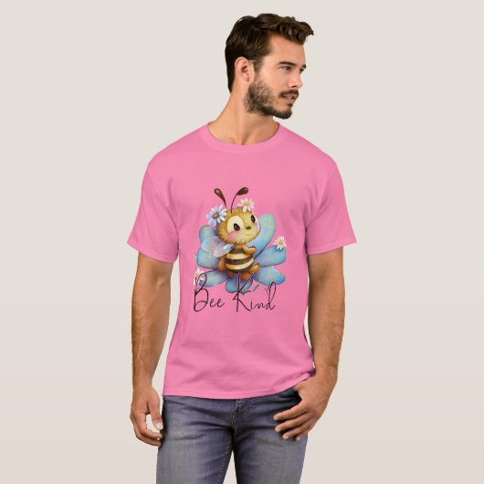 Creëer Je eigen Schattigee Bee Kind Princess T-shirt (Voorkant volledig)