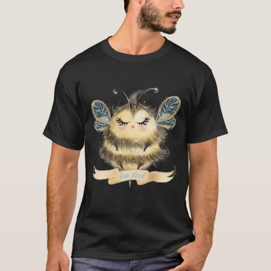 Creëer Je eigen Schattigee Bee Kind T-shirt (Voorkant)