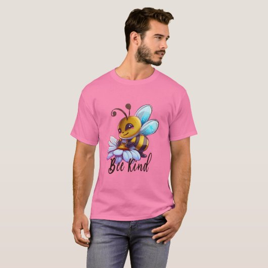 Creëer Je eigen Schattigee Bee Kind T-shirt (Voorkant volledig)