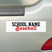 Creëer je eigen schoolsport Bumpersticker (Op auto)