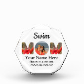 Creëer je eigen sportmam foto collage zwemt moeder (Voorkant)