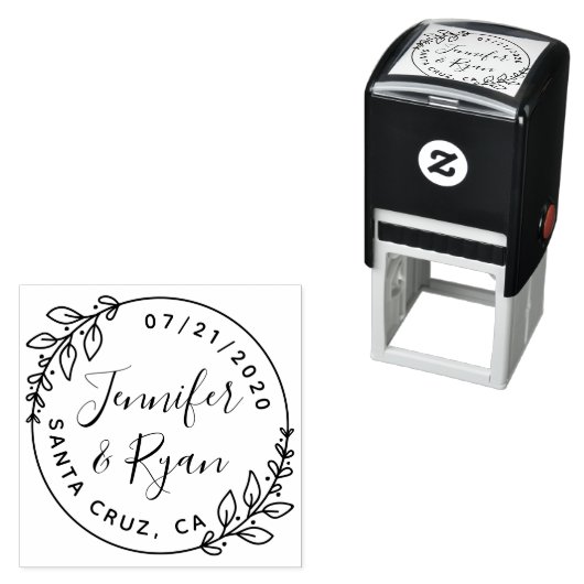 Creëer je eigen stemronde bruiloft, bespaar de dat  zelfinktende stempel (In situ)