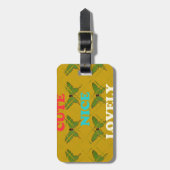 Creëer je eigen stomme  vlinder bagagelabel (Voorkant verticaal)