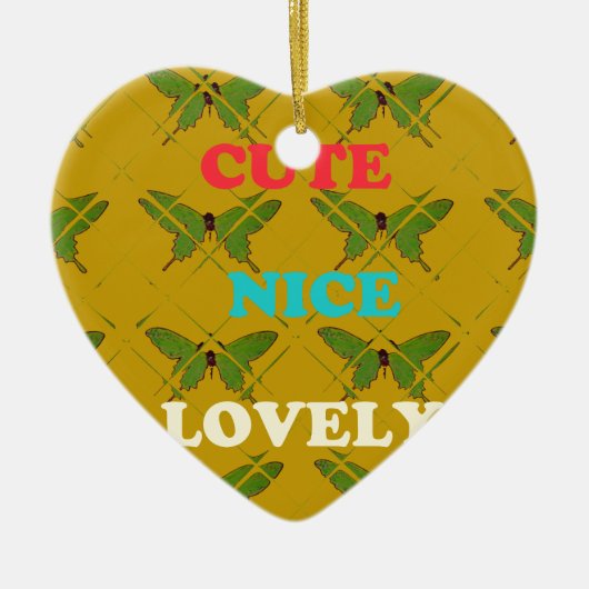 Creëer je eigen stomme vlinder keramisch ornament (Voorkant)