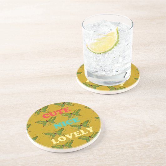 Creëer je eigen stomme vlinder zandsteen onderzetter (Zijkant)