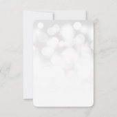 Creëer je eigen subtiele bokeh achtergrond RSVP kaartje (Achterkant)