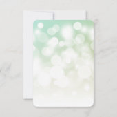 Creëer je eigen subtiele bokeh achtergrond RSVP kaartje (Achterkant)