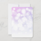 Creëer je eigen subtiele bokeh achtergrond RSVP kaartje (Achterkant)