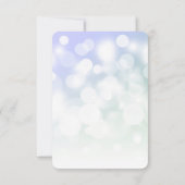 Creëer je eigen subtiele bokeh achtergrond RSVP kaartje (Achterkant)