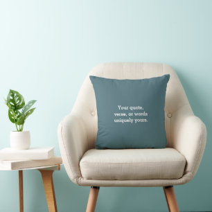 Creëer Je Eigen Tealblauwe Minimalistische Moderne Kussen