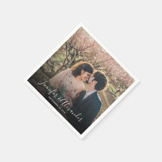 Creëer je eigen trouwe fotobruiloft servet (Hoek)