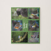 Creëer je eigen tuinvogels fotocollage legpuzzel (Verticaal)