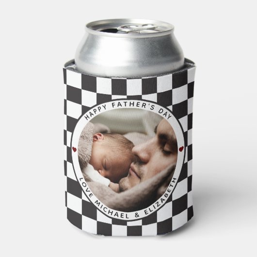 Creëer Je eigen Vaderdag beste vader ooit foto Blikjeskoeler (Blikje Voorkant)