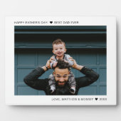 Creëer Je eigen Vaderdag beste vader ooit foto Fotoplaat (Voorkant)