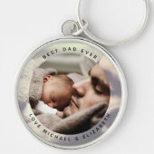 Creëer Je eigen Vaderdag beste vader ooit foto Sleutelhanger (Voorkant)