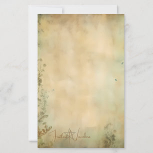 Creëer Je Eigen Vergulde Tuin Vintage Briefpapier
